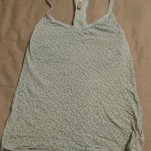 Floral racer back tank